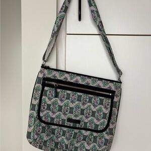 Elegant Vera Bradley Paisley Shoulder / Messenger Bag